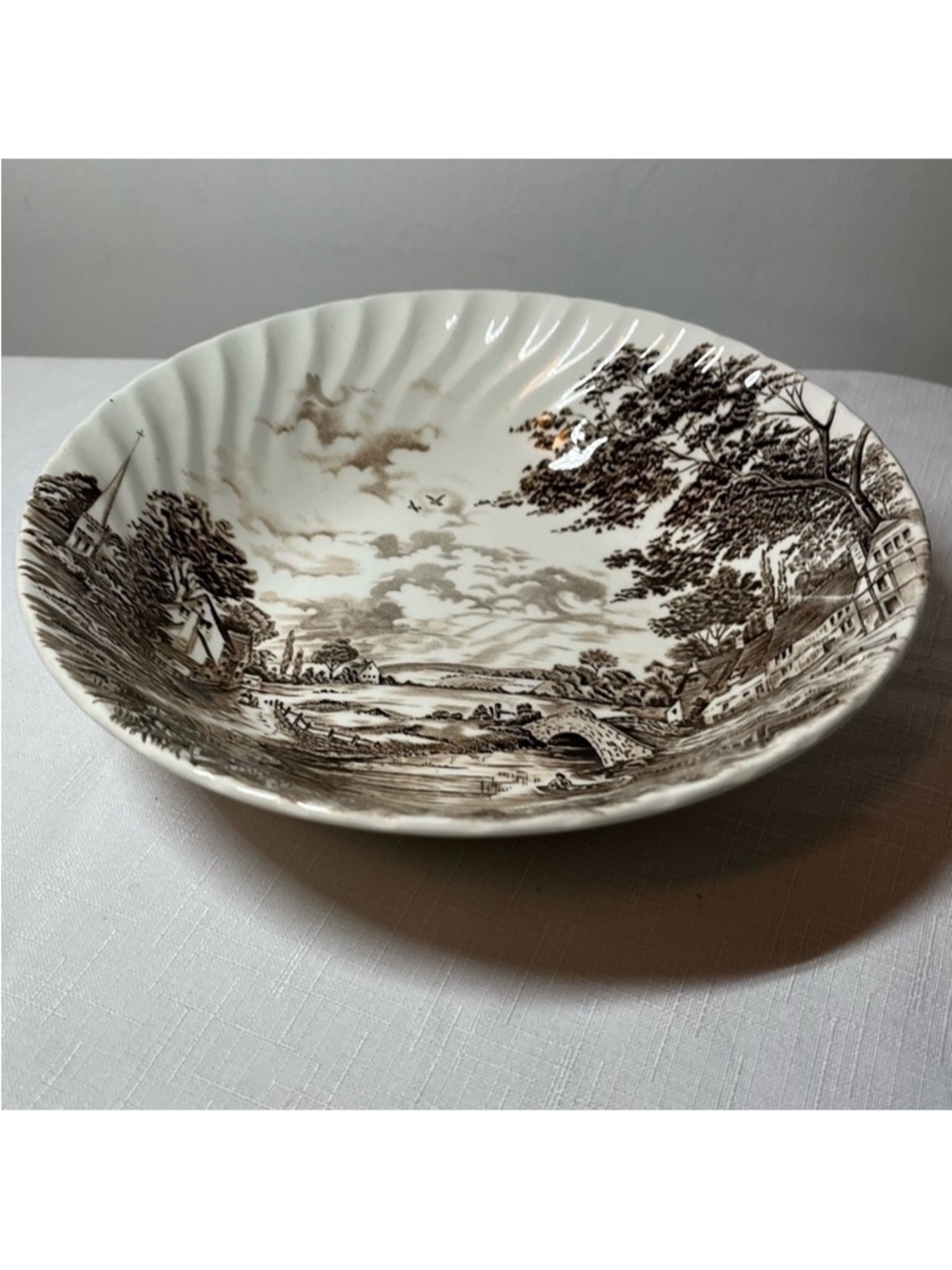 Vintage bowl, Country Days Transferware - Ridgeway 1792 Staffordshire England